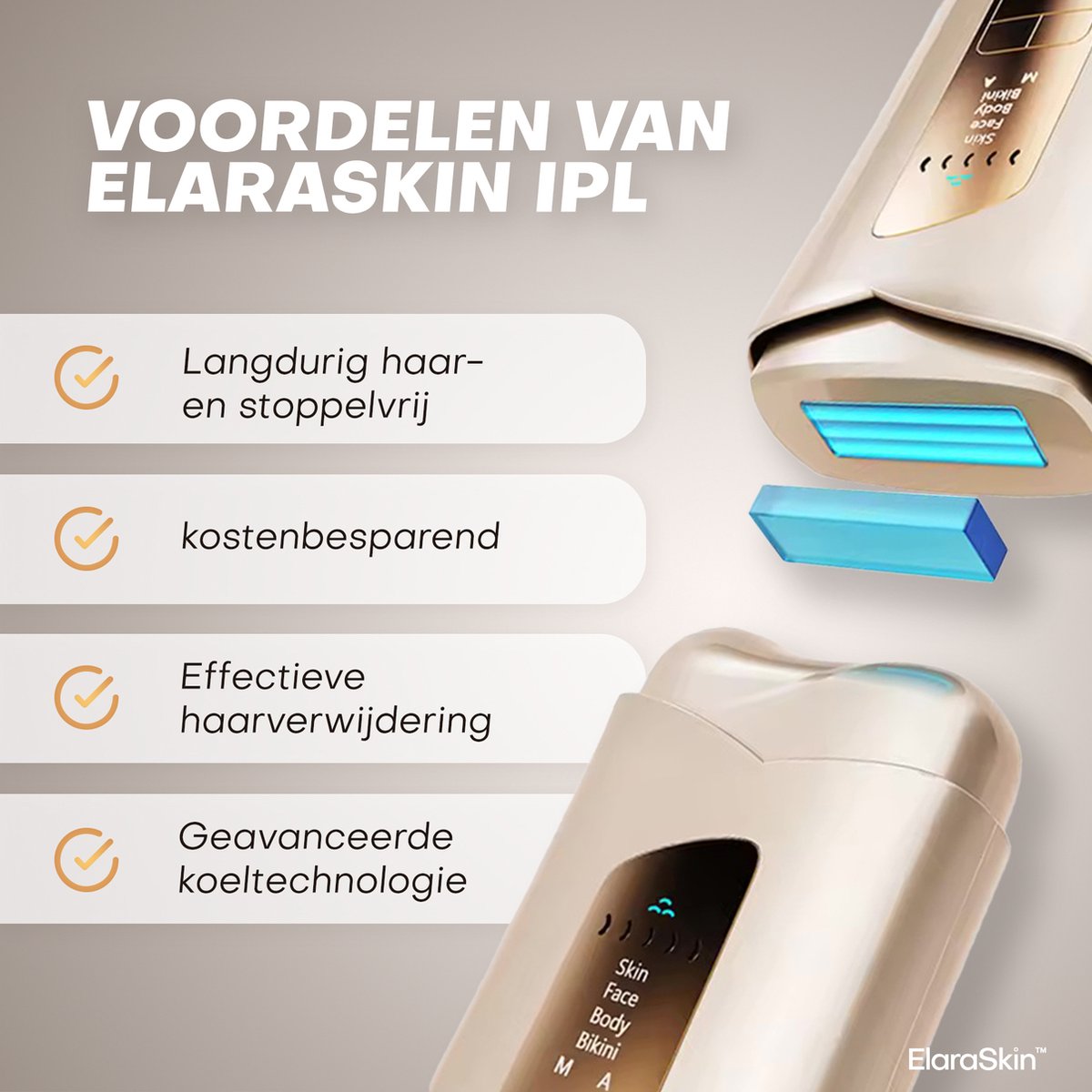 ElaraSkin IPL laser ontharingsapparaat