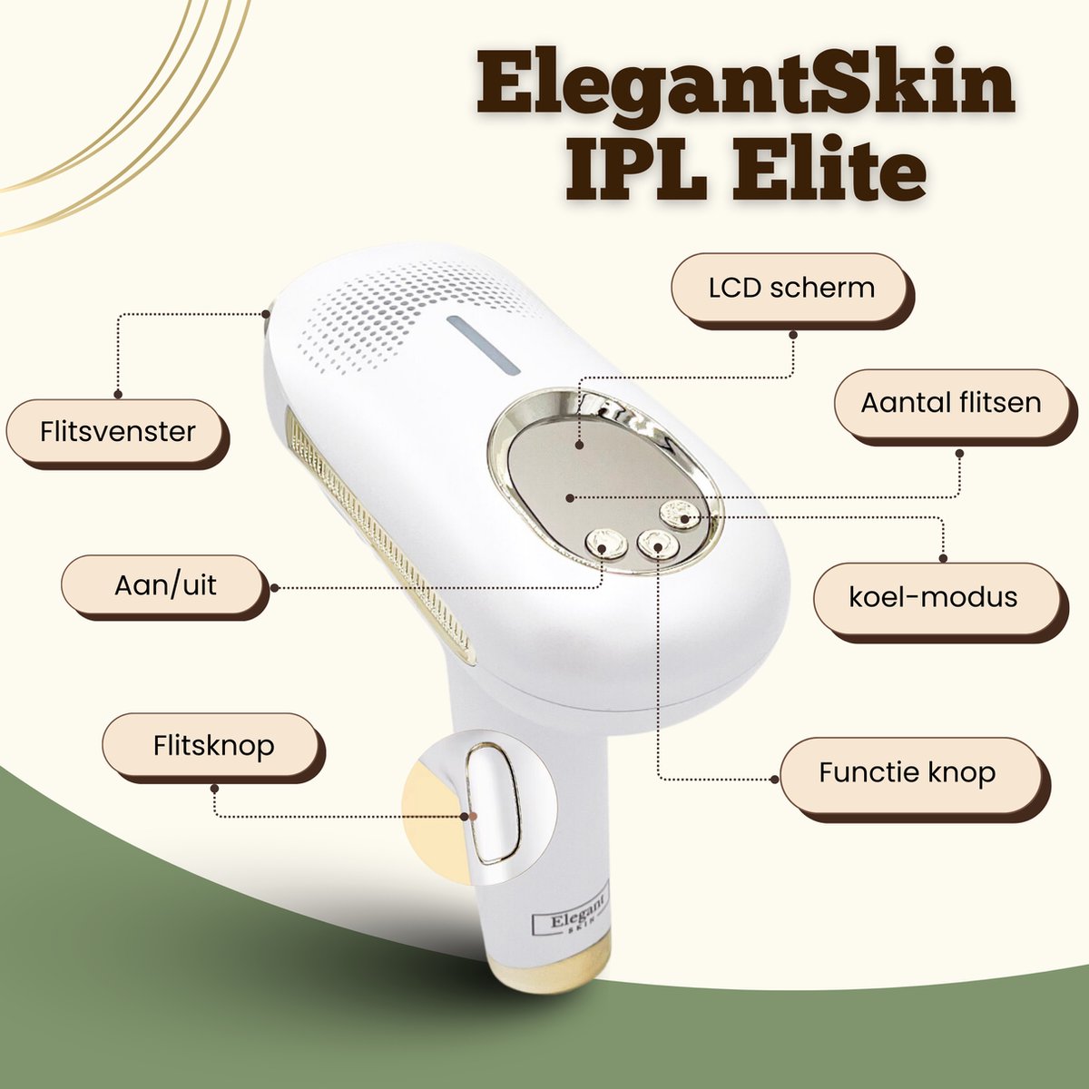 ElegantSkin IPL Elite Laser Ontharingsapparaat