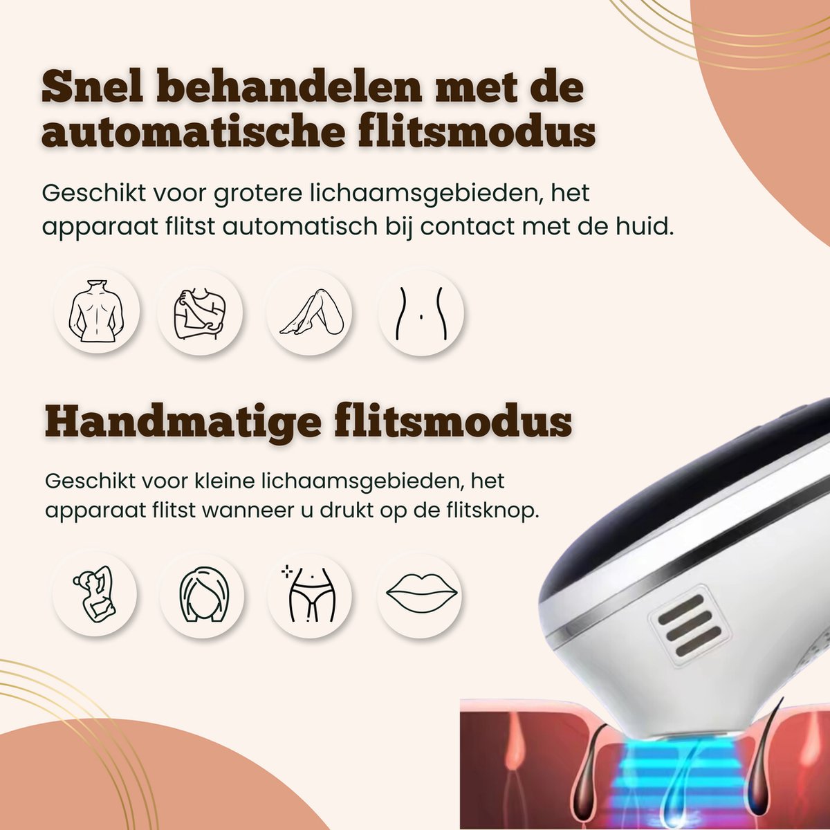 ElegantSkin IPL Essential Laser Ontharingsapparaat voor Mannen en Vrouwen