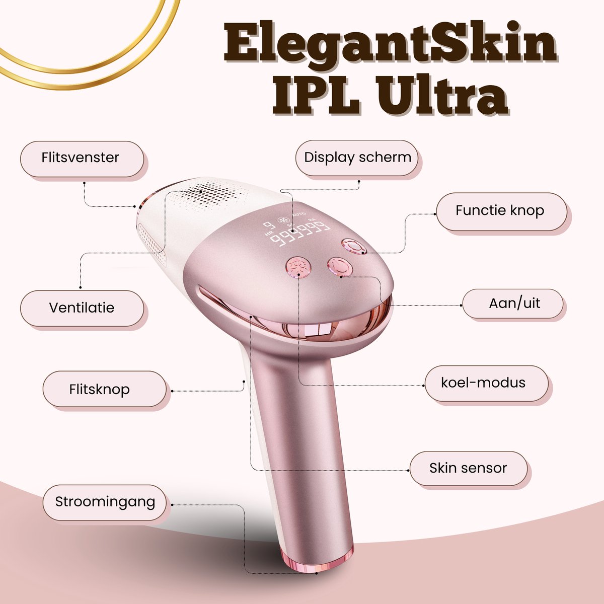Wat vinden we goed aan de ElegantSkin IPL Ultra Draadloos Laser Ontharingsapparaat