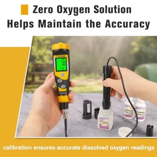 Elektrolyt- en zuurstofoplossing set 2x30 ml, 1x50 ml en 6 membraankappen