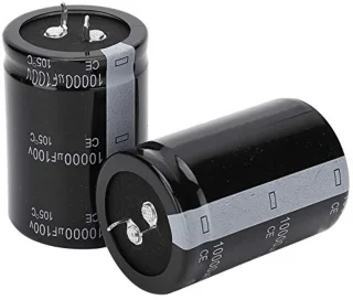 Elektrolytische condensator 10.000 µF 100 V – 2 stuks