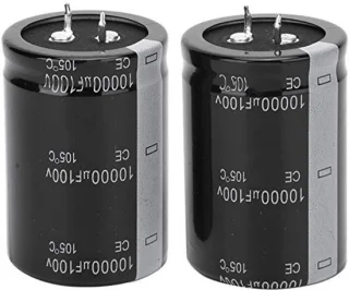 Elektrolytische condensator 10.000 µF 100 V – 2 stuks