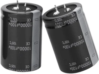 Elektrolytische condensator 10000 µF 100 V - 2 stuks