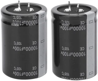 Elektrolytische condensator 10000 µF 100 V - 2 stuks