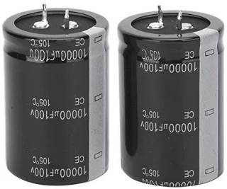 Elektrolytische condensator 10.000 µF 100 V - set van 2