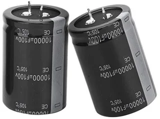 Elektrolytische condensator 10.000 µF 100 V - set van 2
