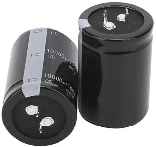 Elektrolytische condensator 10.000 µF 100 V - set van 2