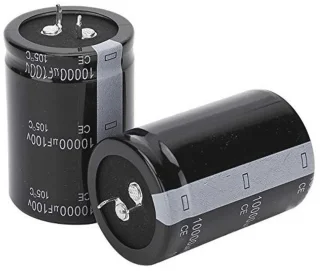 Elektrolytische condensator 10.000 µF 100 V - set van 2