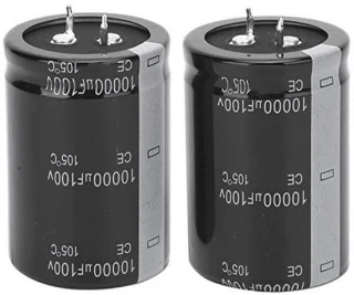 Elektrolytische condensator 10.000 µF 100 V - set van 2