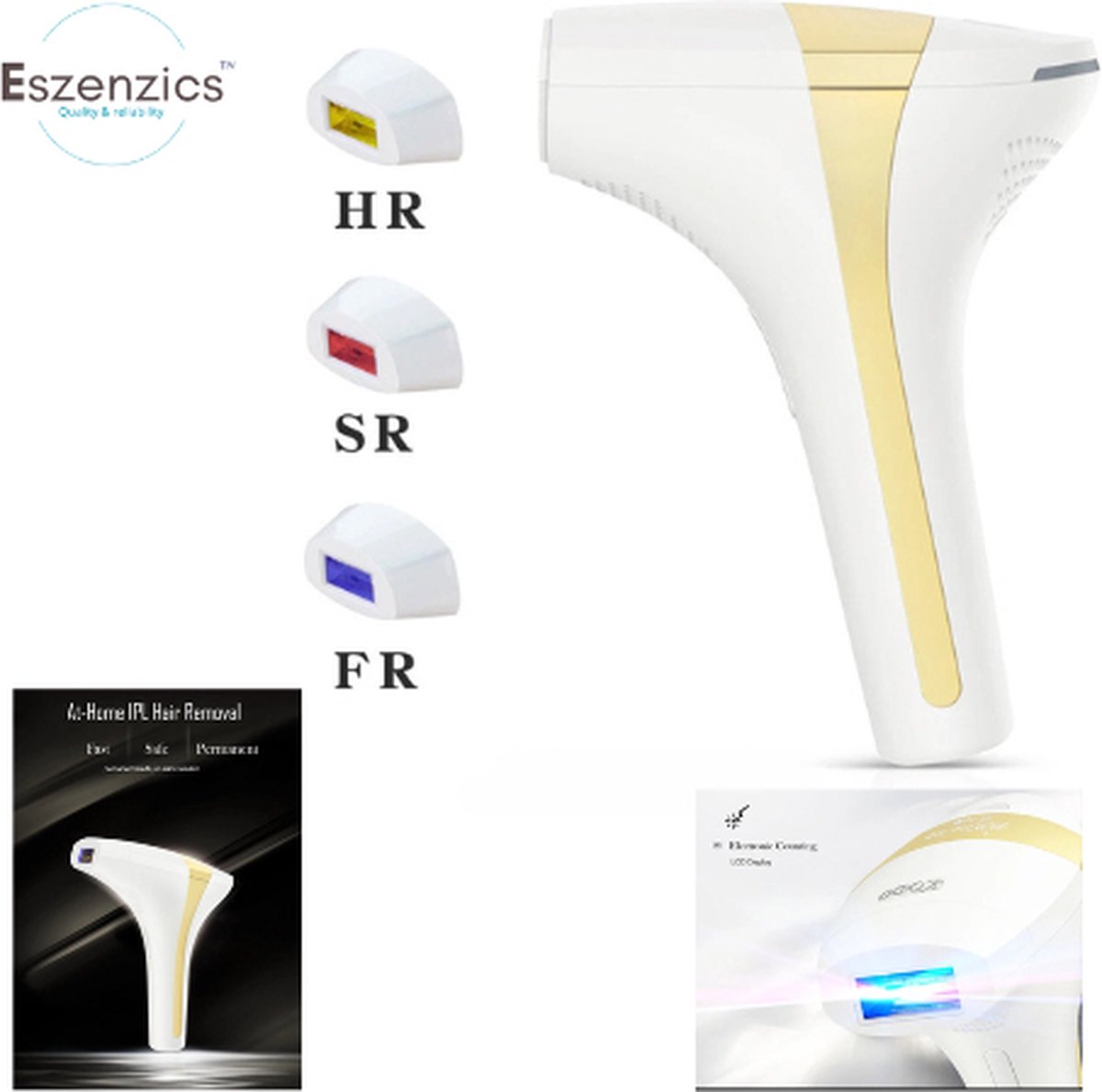 Eszenzics™ Laser ontharingsapparaat Premium IPL Wit