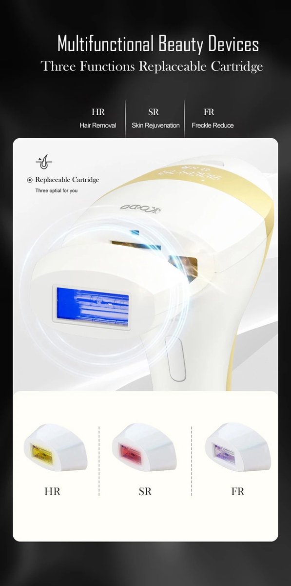 Eszenzics™ Laser ontharingsapparaat Premium IPL Wit
