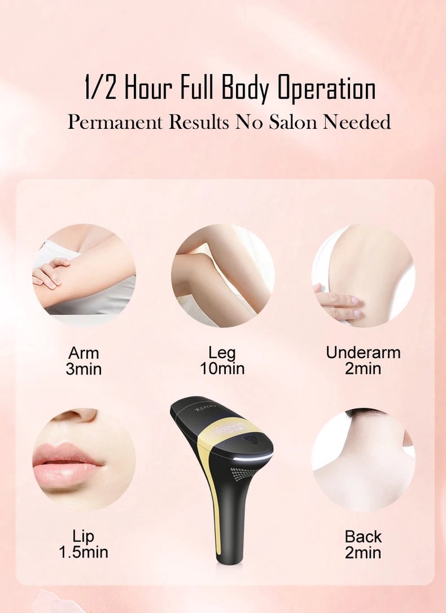 Eszenzics™ Laser ontharingsapparaat Premium IPL Wit