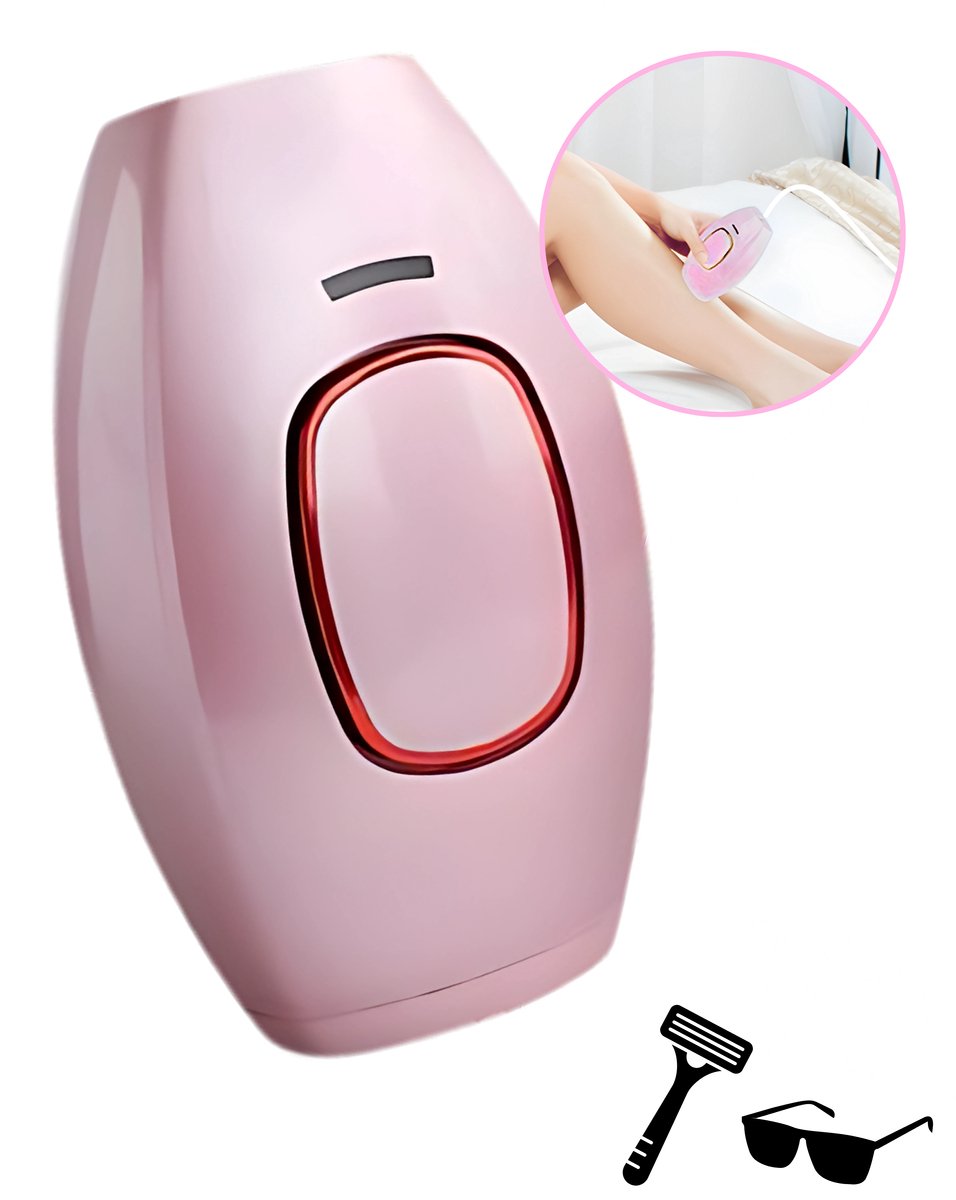 GoGoldPro IPL Ontharingsapparaat Zwart Wit Roze