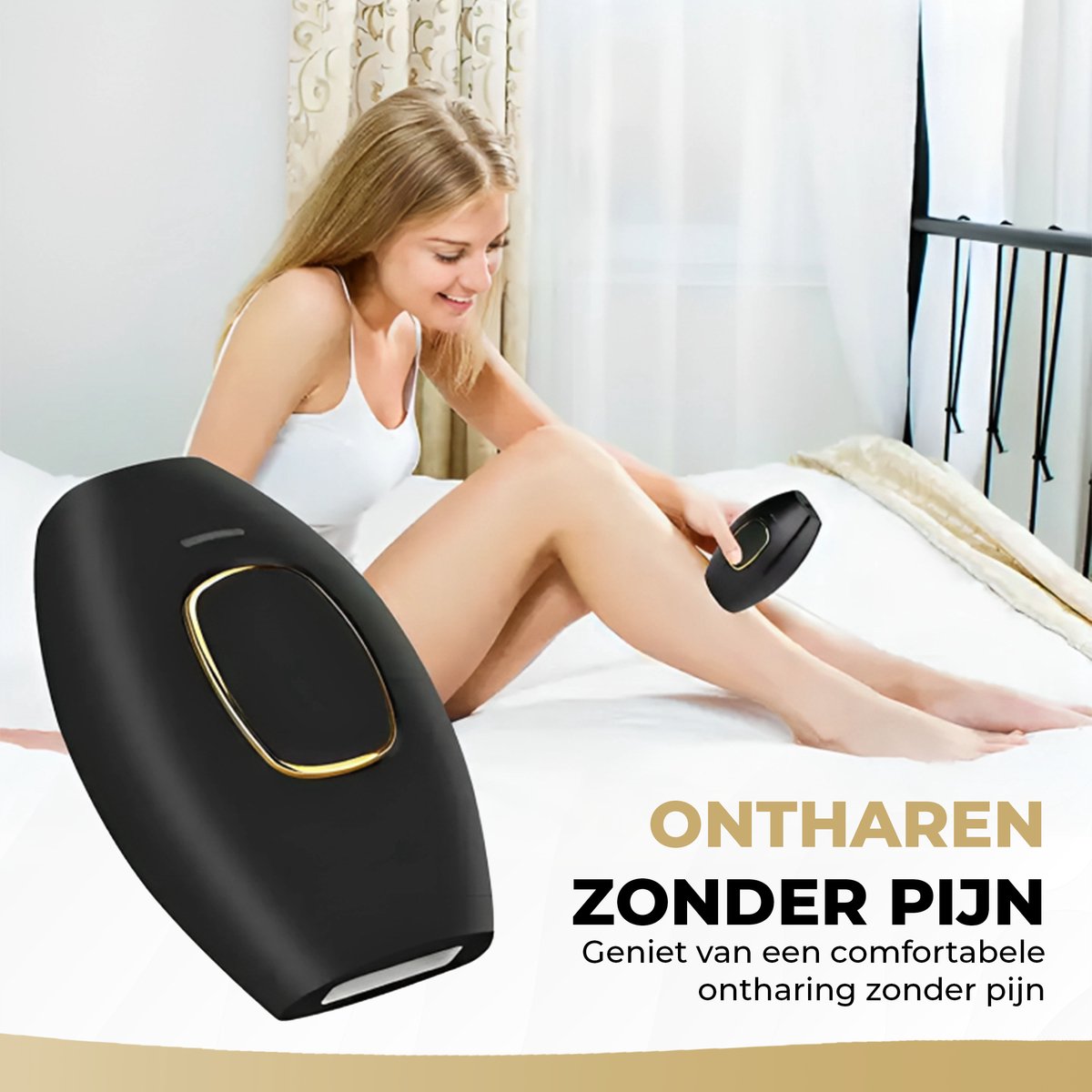 GoGoldPro IPL Ontharingsapparaat Zwart/Wit/Roze