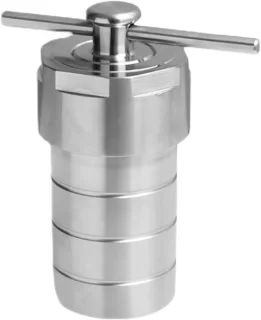 Hogedruk synthese-autoclaaf met PTFE-voering, 100 ml, zilver