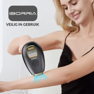 IBORRIA T2 IPL Laser Ontharingsapparaat Zwart
