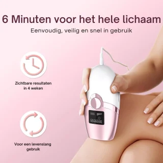 IBORRIA T4 Compact IPL Laser Ontharingsapparaat Roze