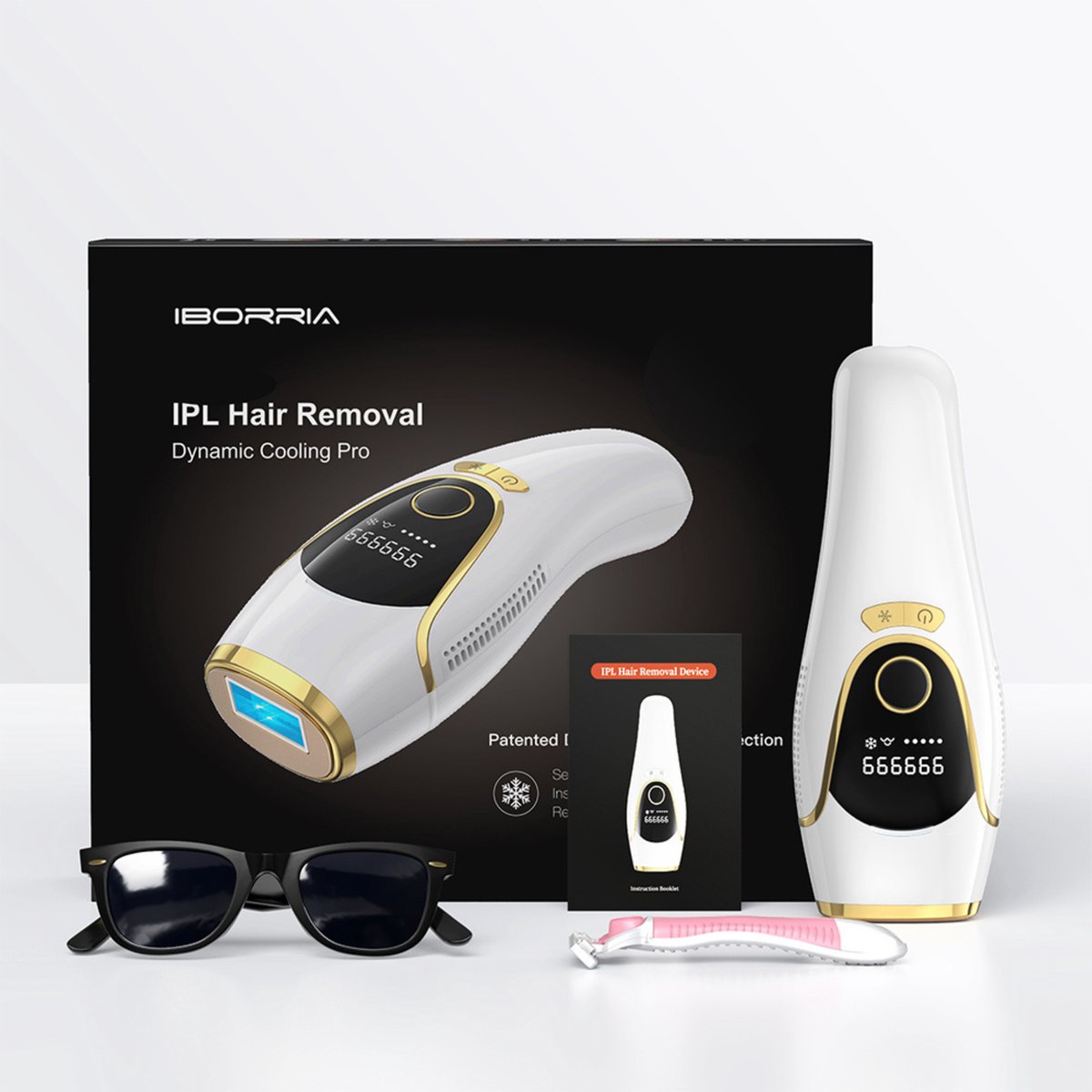 IBORRIA T5 IPL Laser Ontharingsapparaat Wit