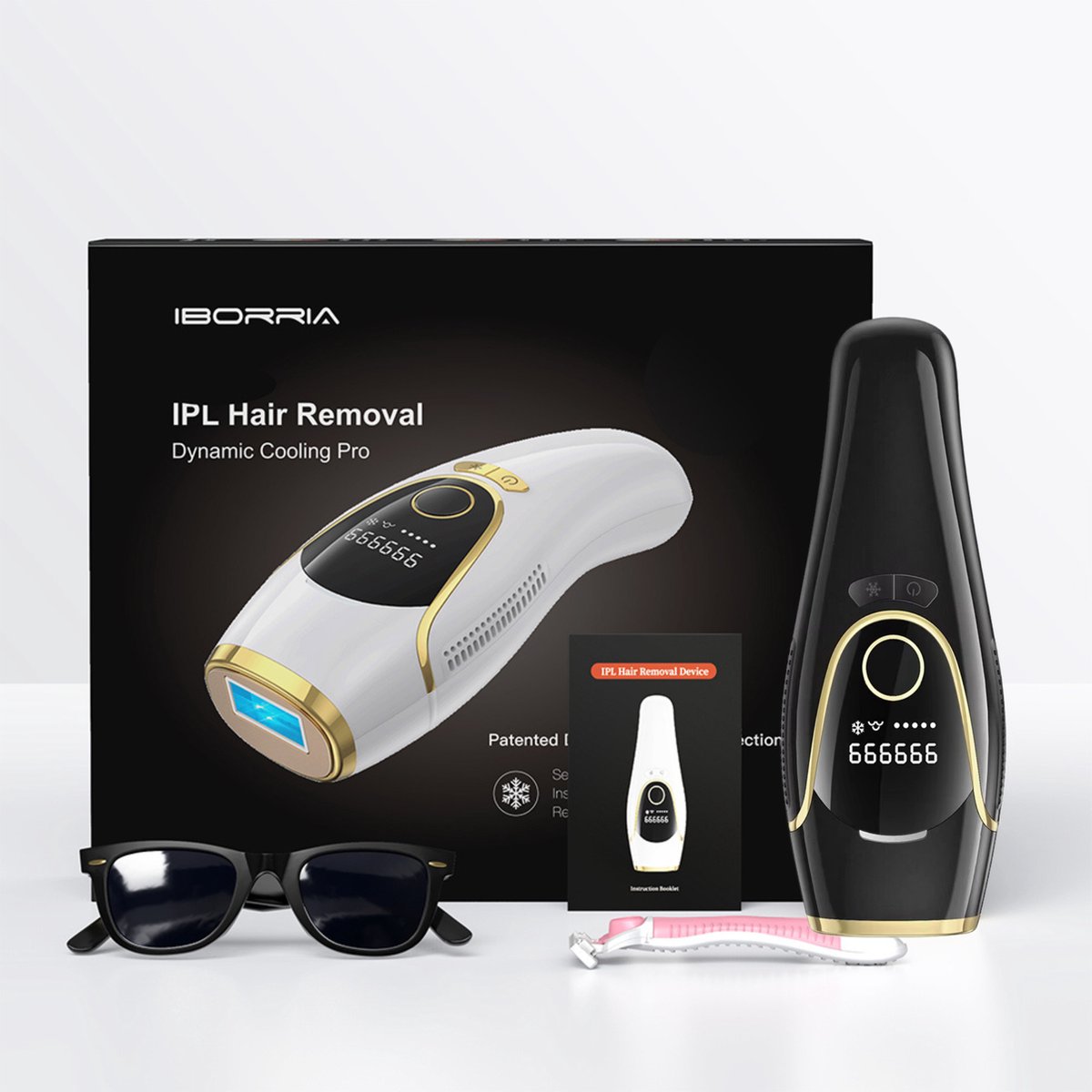 IBORRIA T5 IPL Laser Ontharingsapparaat Zwart