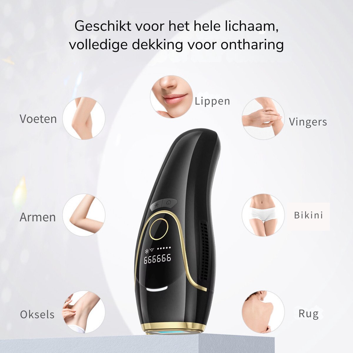 IBORRIA T5 IPL Laser Ontharingsapparaat Zwart