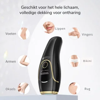 IBORRIA T5 IPL Laser Ontharingsapparaat Zwart
