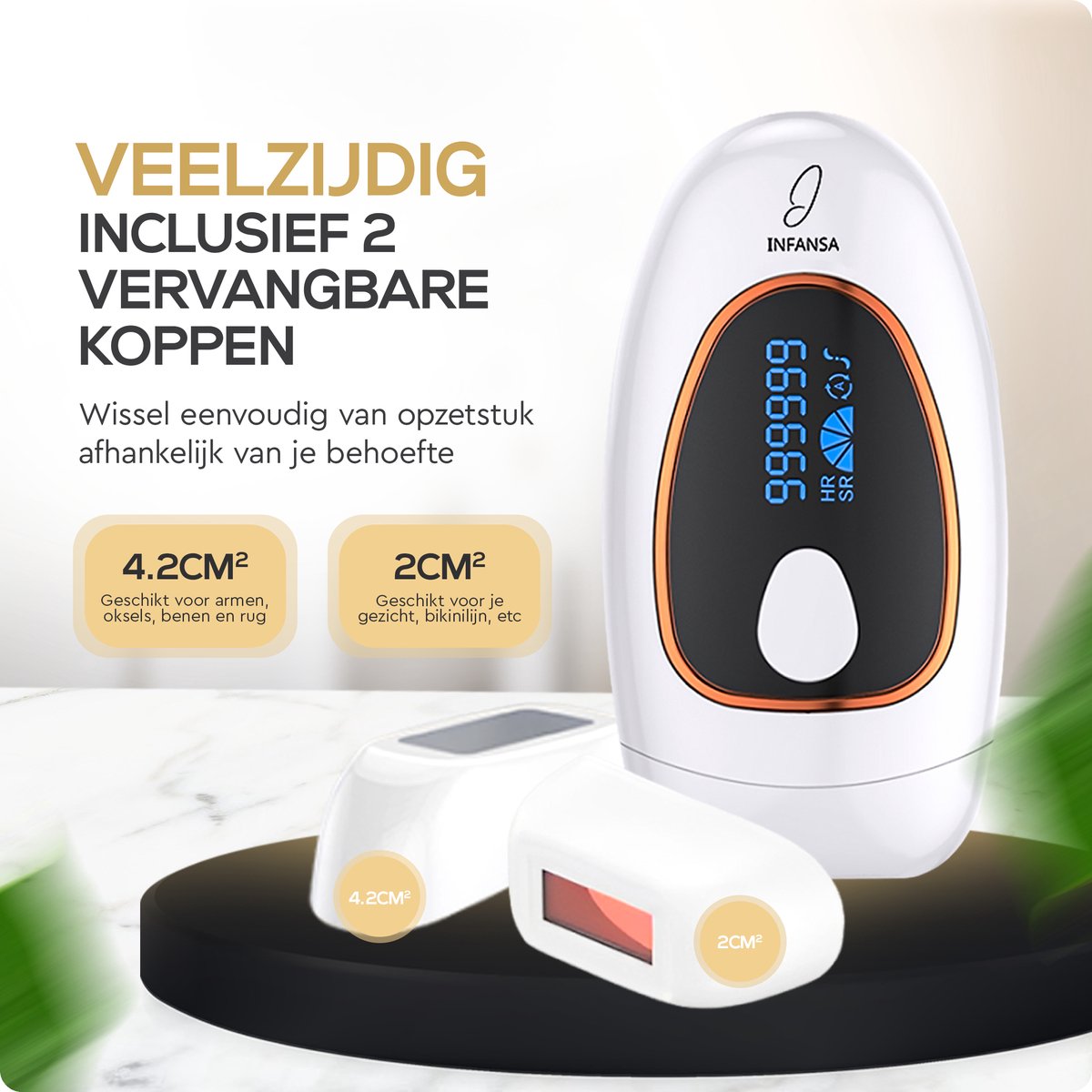 Infansa PureLight IPL Ontharingsapparaat