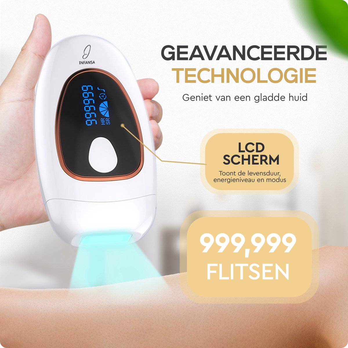 Infansa PureLight IPL Ontharingsapparaat