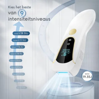 IPL Haarlaser Epilator Set Cooler Bevriezer Gratis Zonnebril Scheermesje