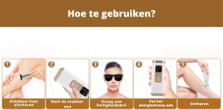 IPL Laser Ontharingsapparaat 3-in-1 voor Gezicht en Lichaam