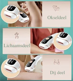 IPL Laser Ontharingsapparaat 999.999 Flitsen Gezicht & Lichaam