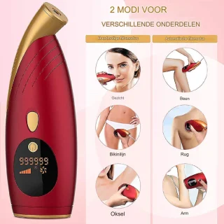 IPL Laser Ontharingsapparaat 999,999 Flitsen Rood