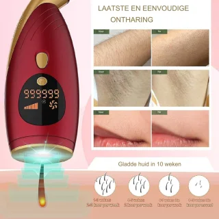 IPL Laser Ontharingsapparaat 999,999 Flitsen Rood