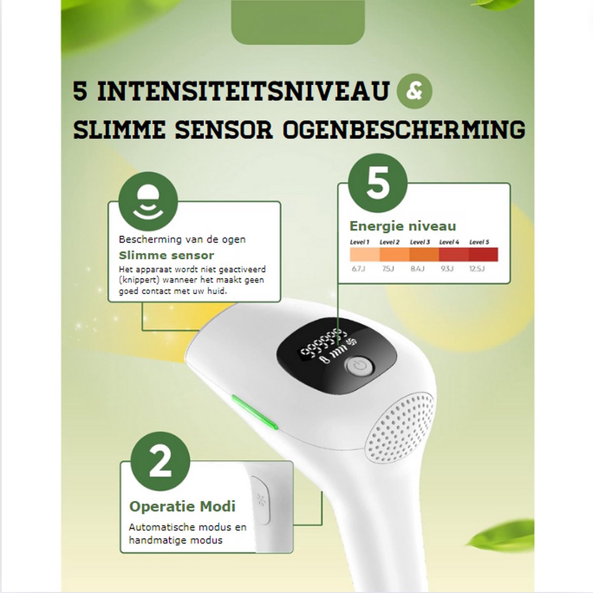 Wat vinden we goed aan de IPL Laser Ontharingsapparaat 999.999 Flitsen