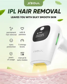 IPL Laser Ontharingsapparaat Epileerapparaat met Beschermbril en Scheermesjes