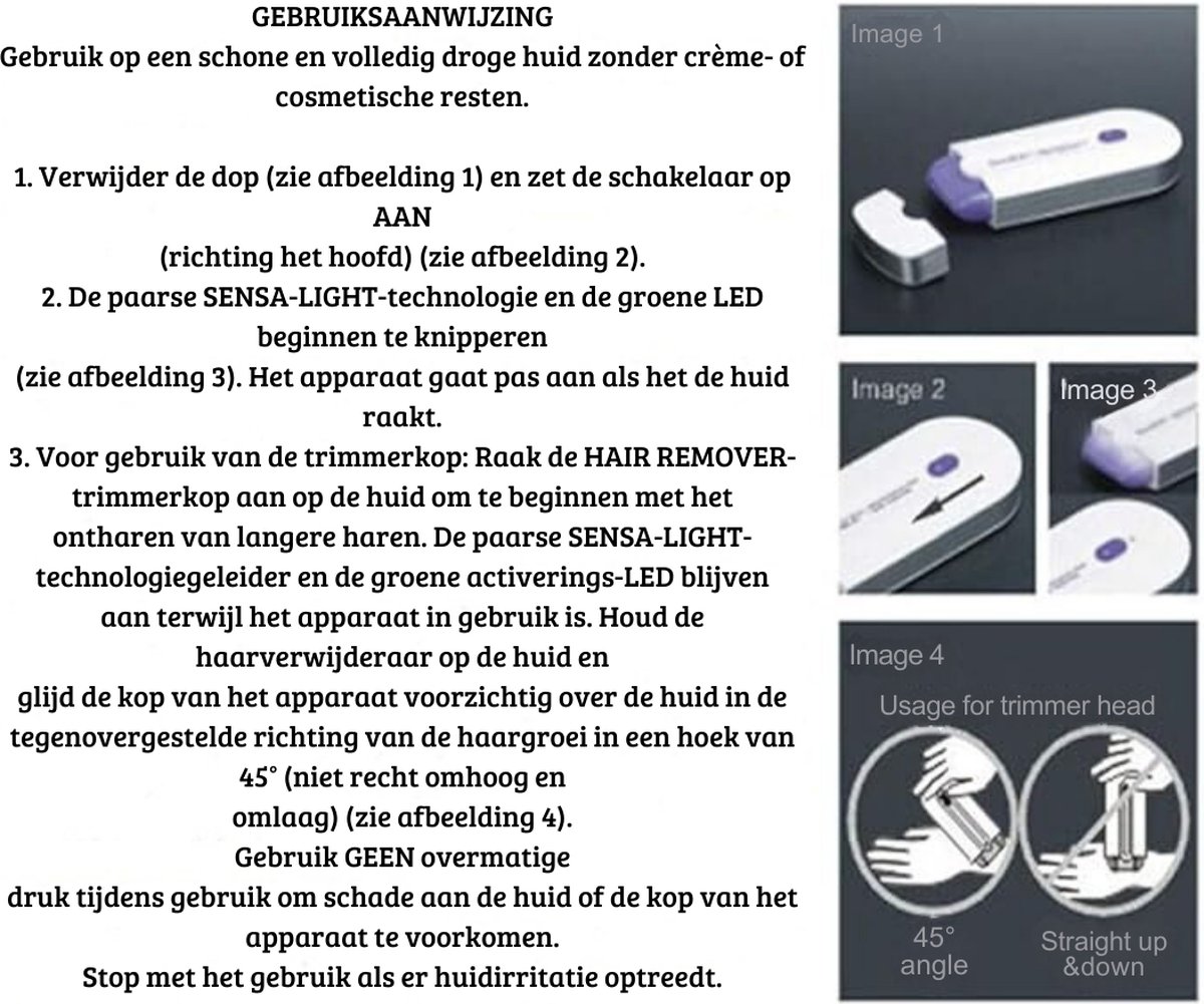 IPL Laser Ontharingsapparaat Luxe Epilator USB Draagbaar