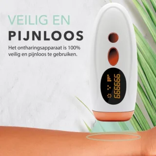 IPL Laser Ontharingsapparaat Wit inclusief beschermingsbril en scheermes