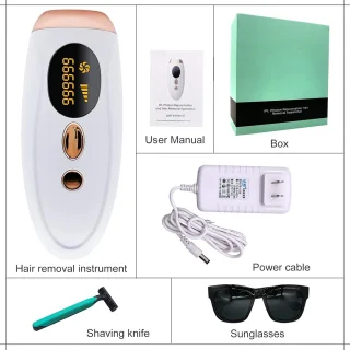 IPL Laser Ontharingsapparaat Wit/Goud