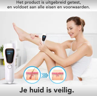 IPL Ontharingsapparaat Laser 999.999 Flitsen 2 Jaar Garantie