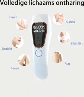 IPL Ontharingsapparaat Laser 999.999 Flitsen 2 Jaar Garantie