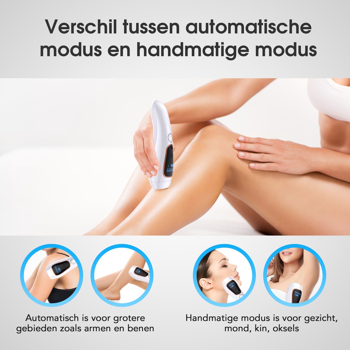 IPL Ontharingsapparaat Laser 999.999 Flitsen 2 Jaar Garantie