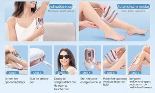 IPL Ontharingsapparaat Laser Gezicht & Lichaam