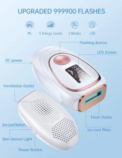IPL Ontharingsapparaat Laser Gezicht & Lichaam