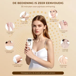 IPL Pro Laser Ontharingsapparaat voor Mannen & Vrouwen
