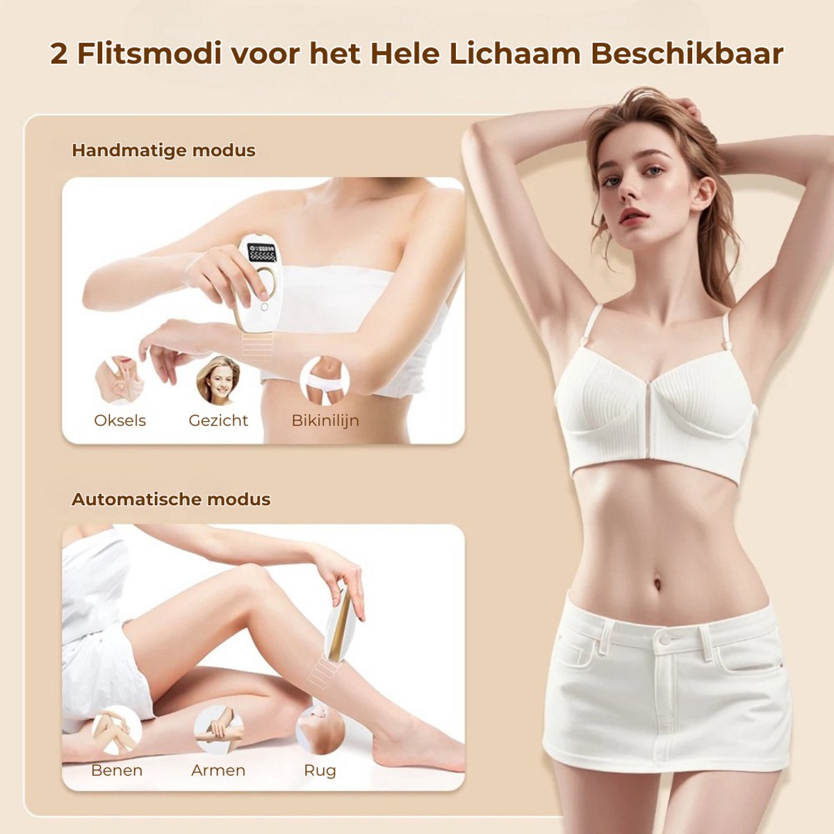 IPL Pro Laser Ontharingsapparaat voor Mannen & Vrouwen