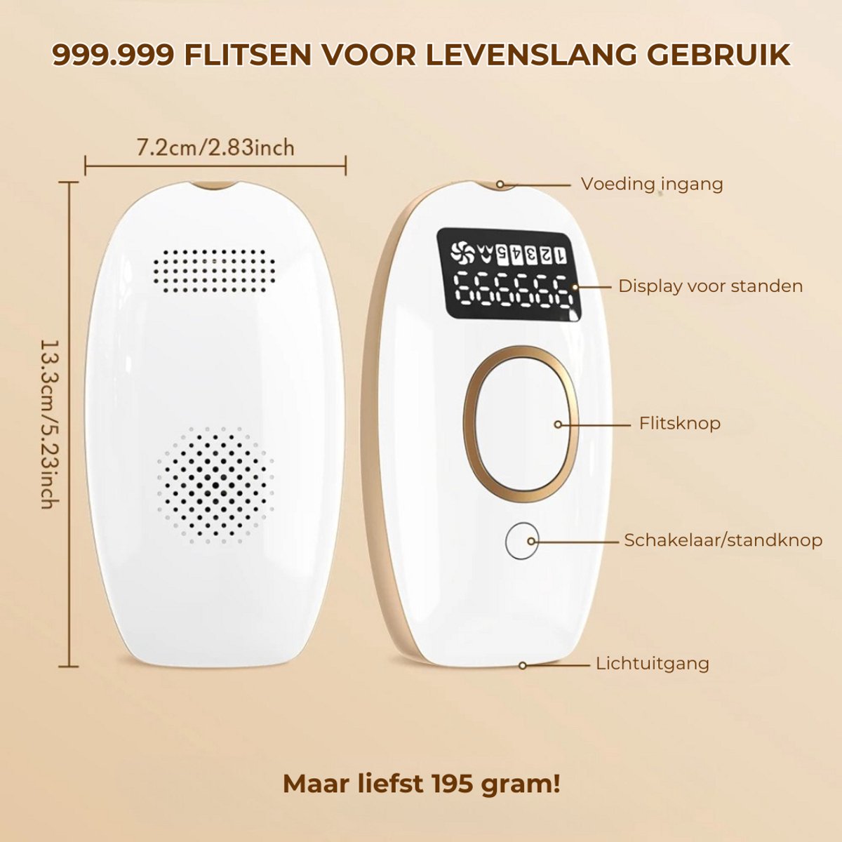 IPL Pro Laser Ontharingsapparaat voor Mannen & Vrouwen