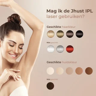 JHust IPL Ontharingsapparaat voor Gezicht & Lichaam