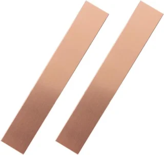 Koperen anodes strips 6x1 cm