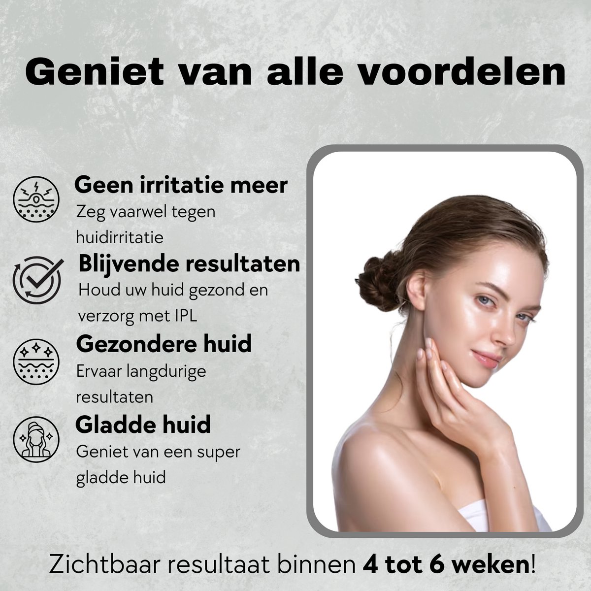 Laser IPL Ontharingsapparaat voor Dames & Heren inclusief Accessoires