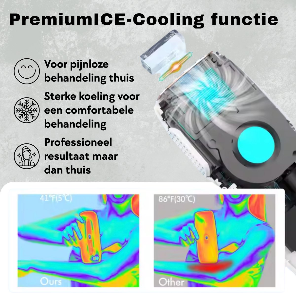 Laser IPL Ontharingsapparaat voor Dames & Heren inclusief Accessoires